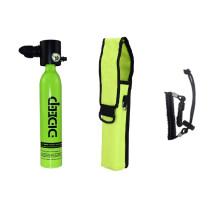 DIDEEP 3 In 1 0.5L Oxygen Cylinder Oxygen Tank Bag Swimming Equipment Diving Set
