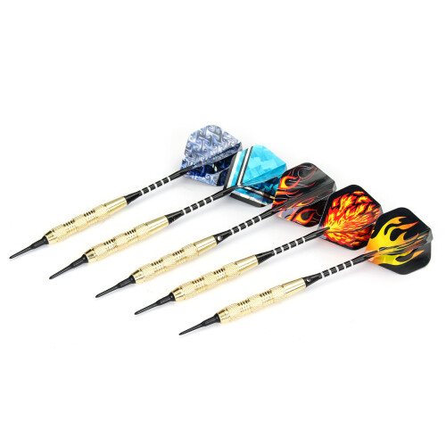 12Pcs Soft Tip Colorful Pattern Tail Darts 100 Extra Safe Soft Tips 30 Tail Wing For Electronic Dartboard 1