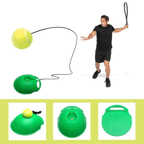 Tennis Training Tool Rebound Trainer Self-study Exercise Ball Baseboard Holder 1