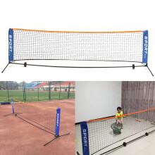 3x0.85M Tennis Net Standard Steel Cable Badminton Volleyball Training Net Team Sport Net Frame with Storage Bag