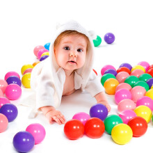 100Pcs/Lot Eco-Friendly Colorful Ball Pits Soft Plastic Ocean Ball Transparent Water Ocean Wave Ball Toys For Children Kid Baby