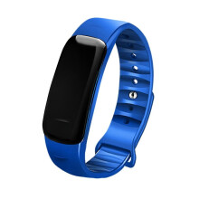 (Blue) Wristband With Weather Step Counting Incoming Call Alarm Message Notification