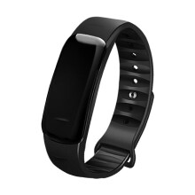 (Black) Wristband With Weather Step Counting Incoming Call Alarm Message Notification