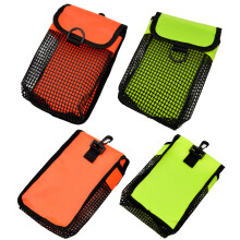 KEEP DIVING Water Sports SMB Safety Marker Mesh Bag PVC Compact Heavy Duty Accessories BCD Pouch Bolt Snap Diving Buoy Holder