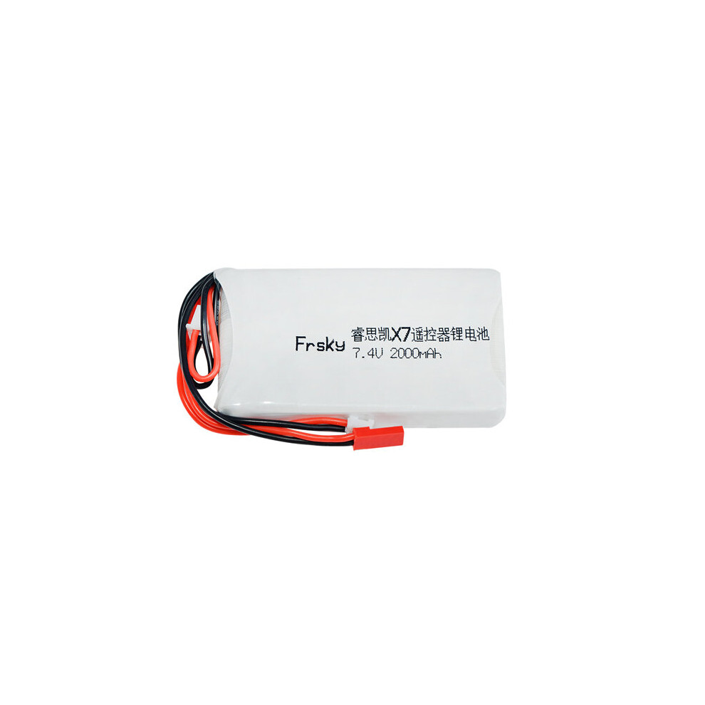 7.4V 2S 2000Mah 8C Lipo Battery Compatible For Frsky Accst Taranis Q X7 Transmitter 124912500097