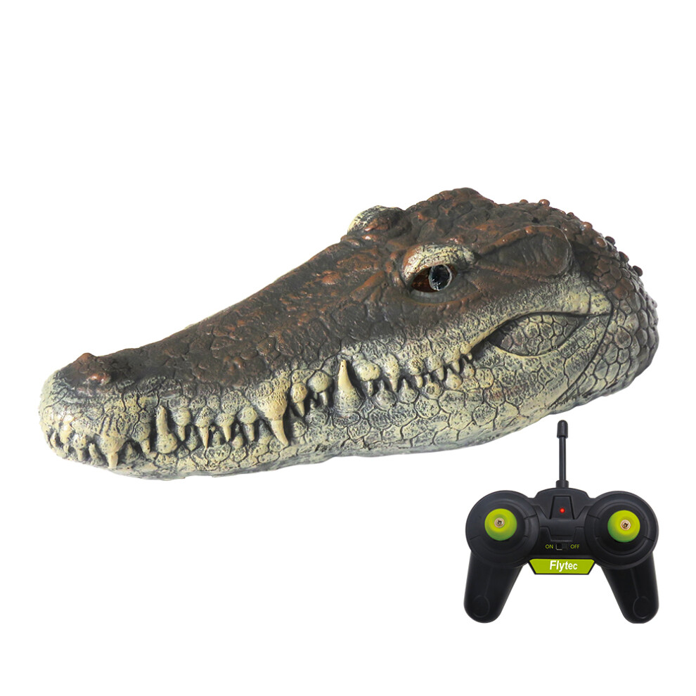 Flytec V005 2.4G Electric Rc Boat Simulation Crocodile Head Vehicles Rtr Model Toy Brown