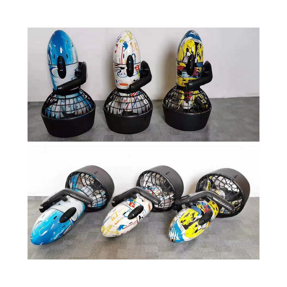 300W Underwater Scooter Drone 6KM/h 30m Depth Dual Speed Electric Sea Diving Snorkeling Booster