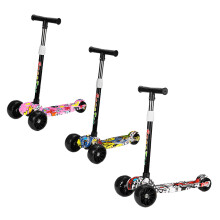 3 Wheels Foldable Kids Scooter Adjustable Height Flashing LED Wheels Children Balance Training Kick Scooter For 3-12 Years old