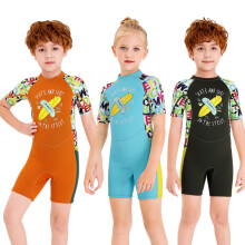 2.5MM Children's Diving Suit Short-Sleeved Scuba Dive Swimwear Surfing Suit Summer Swimming Pool Beach