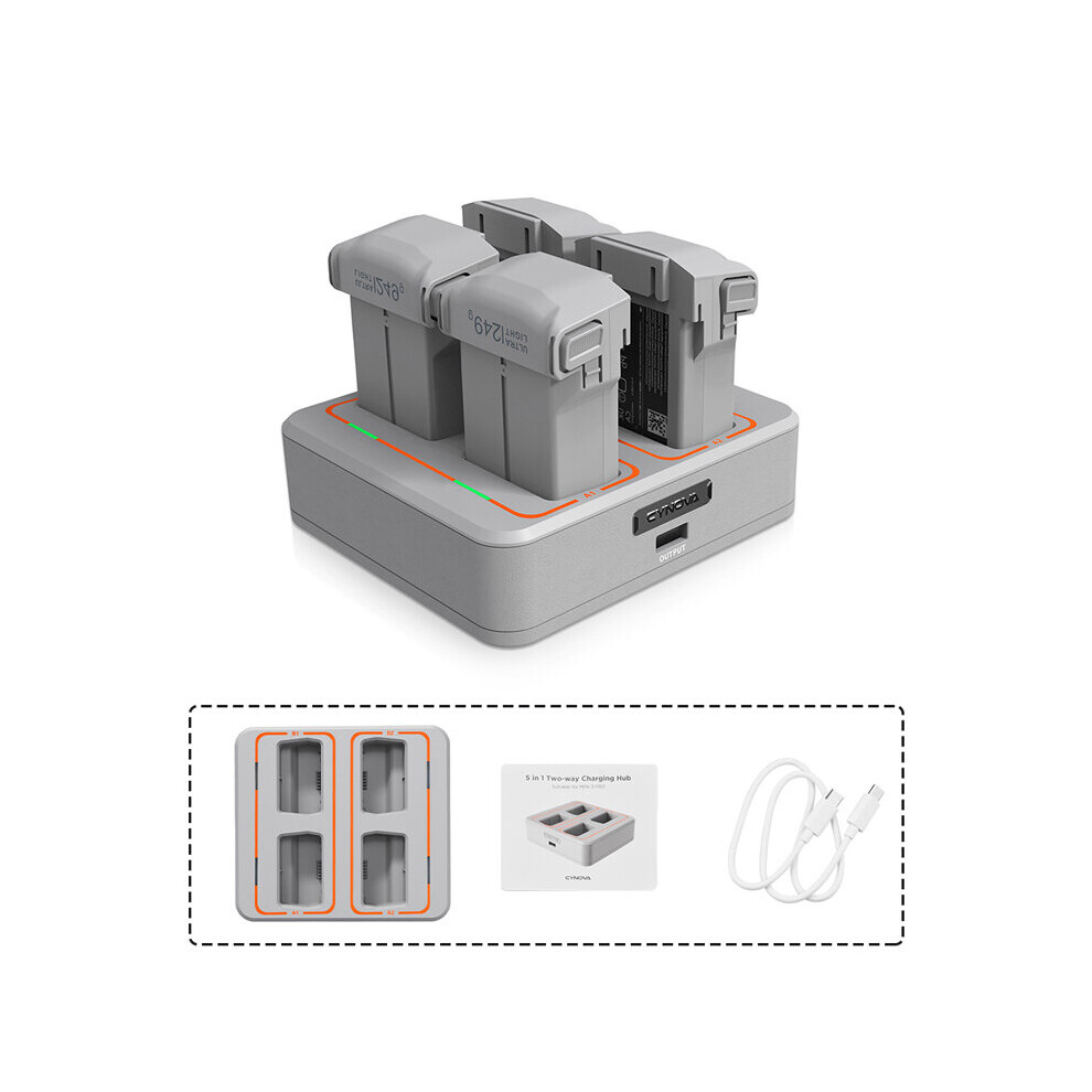 Cynova Four-Way Charging Hub Charger Butler Power Supply Station For Dji Mini 3 Rc Drone Quadcopter 930401866021