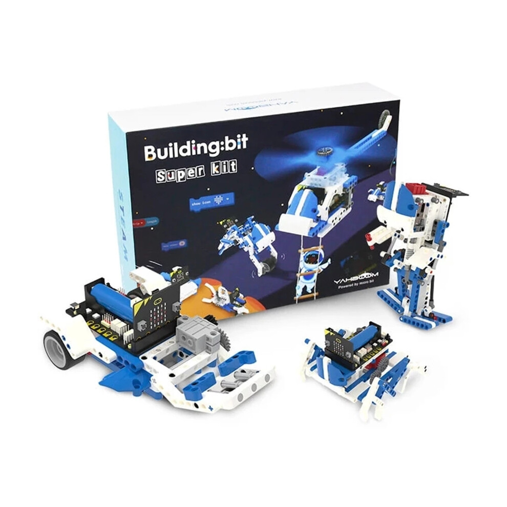 Yahboom Intelligent Microbit Programmable Building Block Robot Kit Python Graphic Assembly Educational Rc Robot 6900071424528