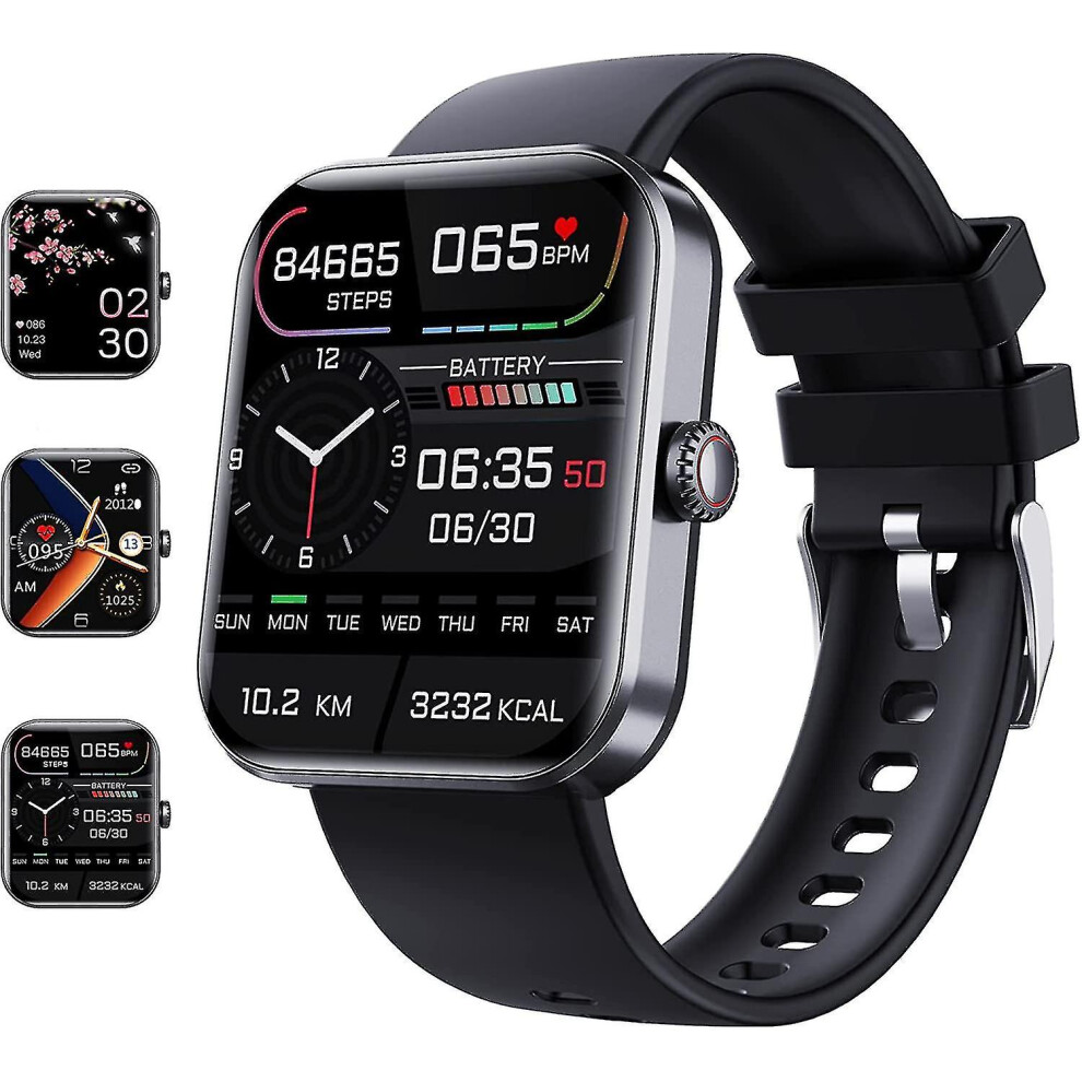 (Black) Bluetooth Fashion Smartwatch, F57l Blood Glucose Monitoring Smartwatch Non-Invasive Blood Sugar Test Smart Watch, Painless Blood Glucose Testi Black 3247719316078