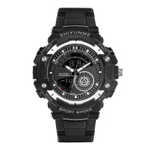 (White) Sports Watches Military Digital Watch 50m Waterproof Wrist Watch For Man Boys