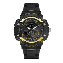 (Golden) Sports Watches Military Digital Watch 50m Waterproof Wrist Watch For Man Boys