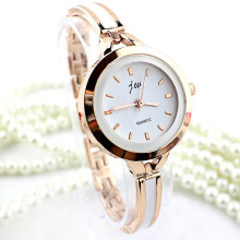 (Gold) Rose Gold Silver Casual Quartz Watch Women Mesh Stainless Steel Dress Women Watches Feminino Clock