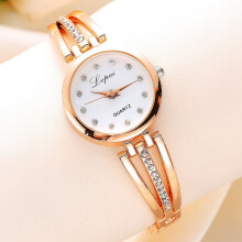 (Gold 1) Rose Gold Silver Casual Quartz Watch Women Mesh Stainless Steel Dress Women Watches Feminino Clock