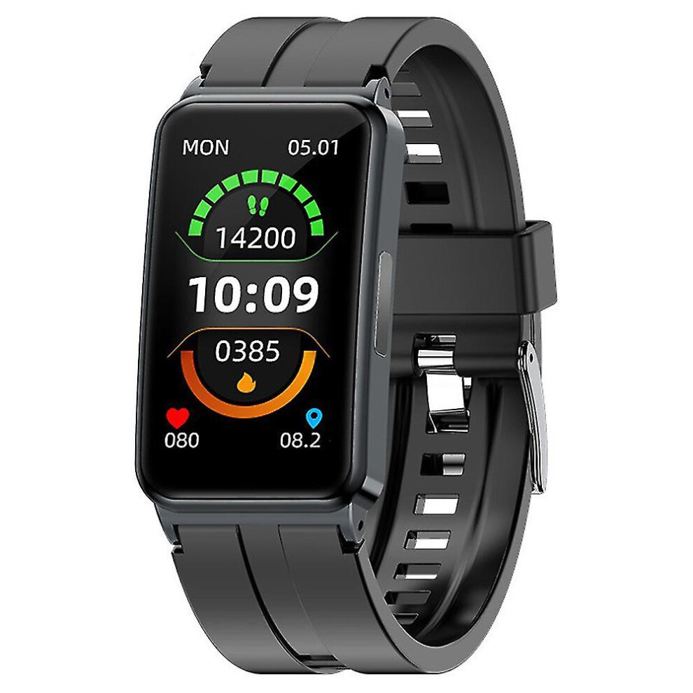 (Black) Sport Watch Blood Glucose Smart Body Temperature Ecg Hrv Monitoring Fitness Smart Bracelet Spo2 Smartwatch Black 3247719316474