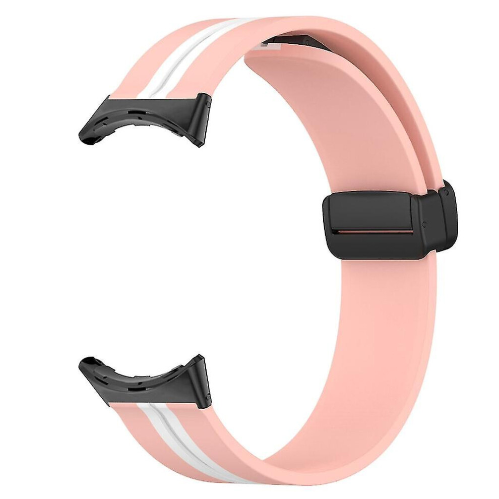 (Pink White) For Pixel Wrist Band No Gap Strap Sweatproof Watch Silicone Breathable-Bracelet Pink,White 3247719316597