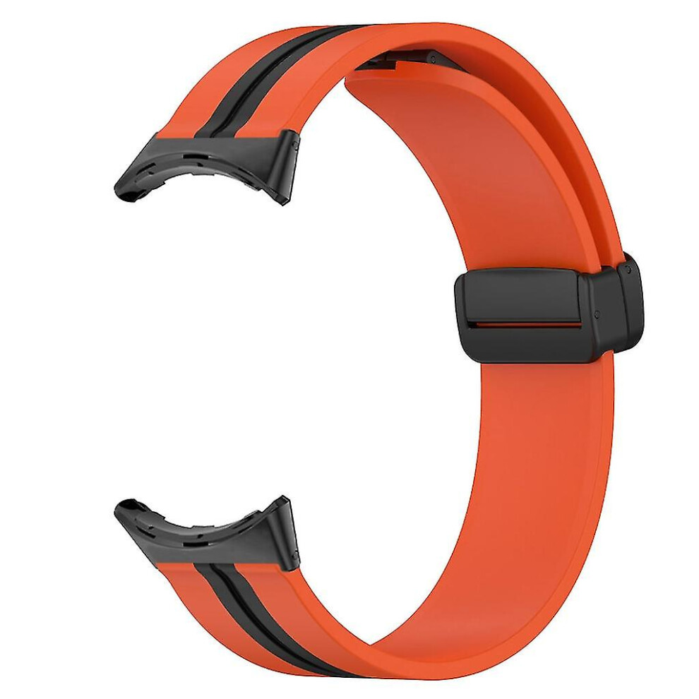 (Orange Black) For Pixel Wrist Band No Gap Strap Sweatproof Watch Silicone Breathable-Bracelet Orange,Black 3247719316580
