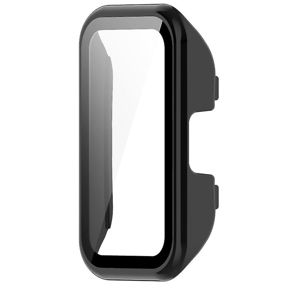 (Black) Watch Tempered Film For Band 8 Screen Bumper-Shell Protector-Shockproof Housing Black 3247719316627