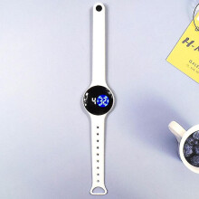 (White) Kids Digital Sport Watch Outdoor Waterproof Watch Electronic Wristwatch Cute Colorful For Boys And
