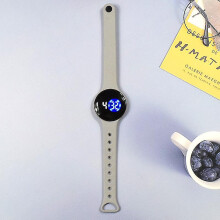 (Gray) Kids Digital Sport Watch Outdoor Waterproof Watch Electronic Wristwatch Cute Colorful For Boys And