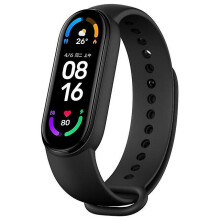 (Black) M6 Smart Band Waterproof Fitness Bracelet Sports Pedometer Sleep Tracker Heart Rate Monitor Blood Pressure Monitor Smart