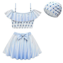 (110) Girl's Swimwear Princess Girl's Two-piece Swimsuit