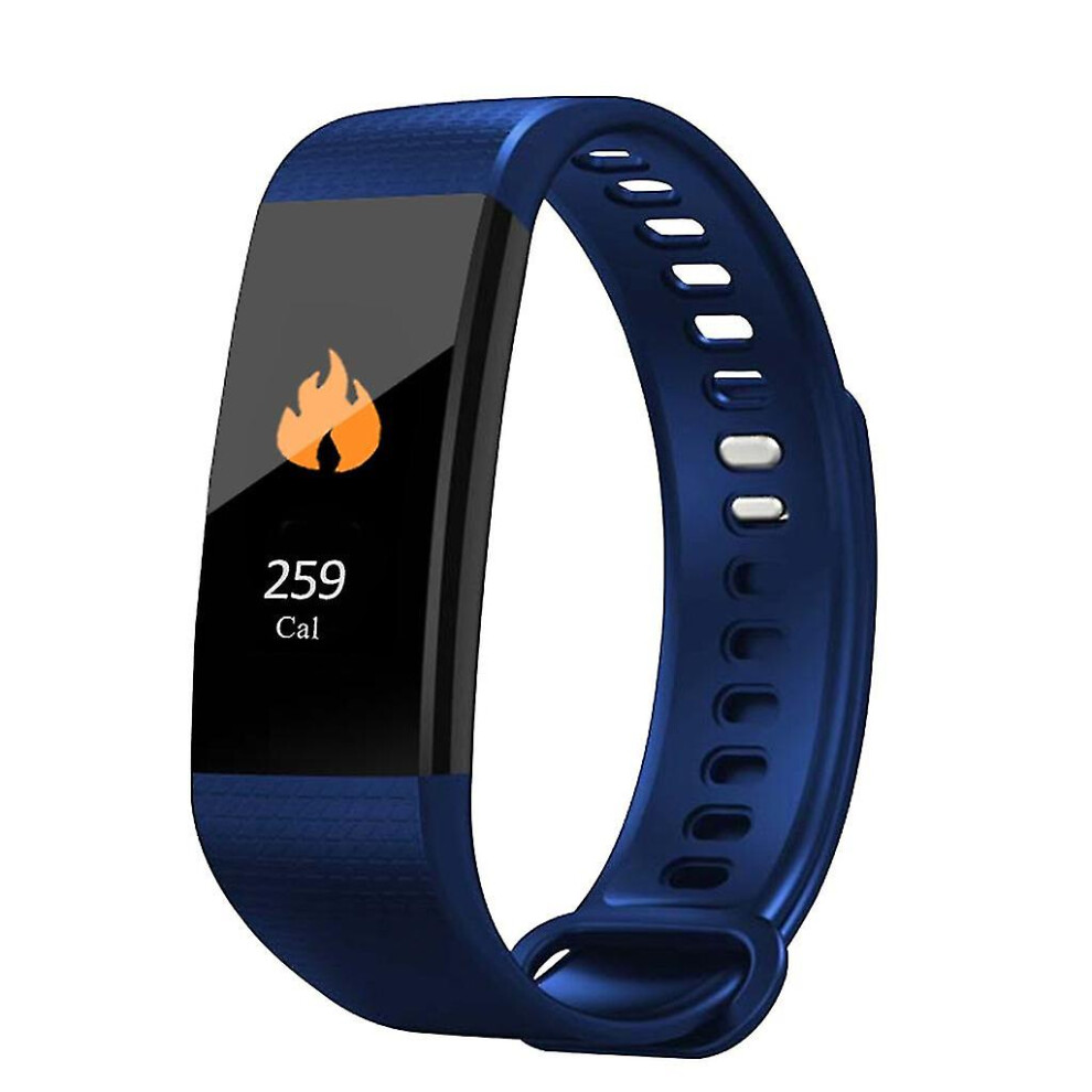 (Blue) Pedometer For Y-5 Sedentary Reminder Sleep Monitor Blood Pressure Smartwatch Blue 3247719318591
