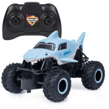Monster Jam, offizieller Megalodon Ferngesteuerter Monstertruck, 1:24 Maßstab, 2,4 GHz, Spielzeug für Kinder 4-6+