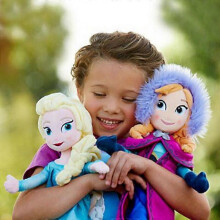 GaiBoSi 50CM Frozen Snow Queen Elsa Stuffed Doll Princess Anna Elsa Doll Girl Toys Elza Stuffed Plush Kids Toys Halloween Birthday Gift