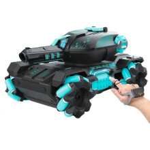 (Gesture and Handle-2xBattery, Black blue) Gesture Controlled RC Tank Remote Control Car Toy Adult Teenager Birthday Gift