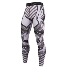 (XXL, Trousers KC196) Tights men's sports basketball leggings high elastic compression pants running training quick-drying fitness pants