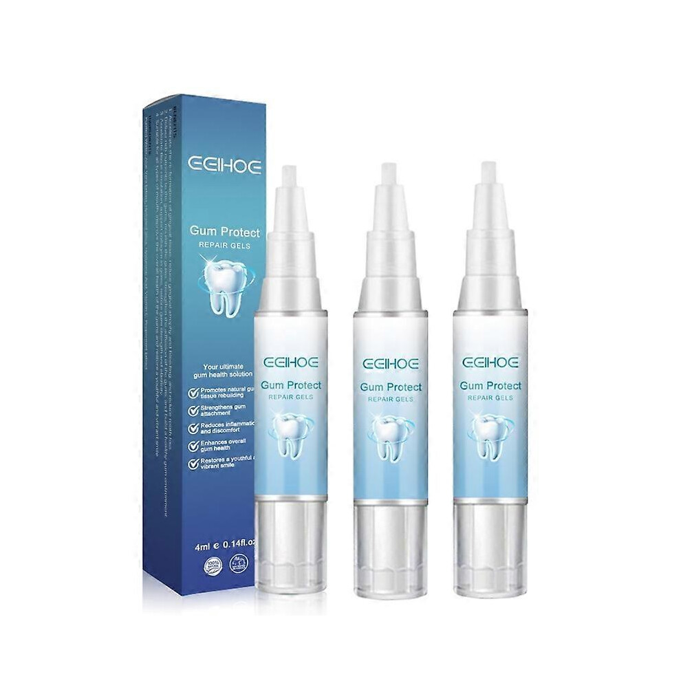 3pcs Gum Repair Gel Rebuilding Strengthen Whiten Remove Breath Inflammation Oral Tooth Bad Protect Anti Gingival Stains Recessio