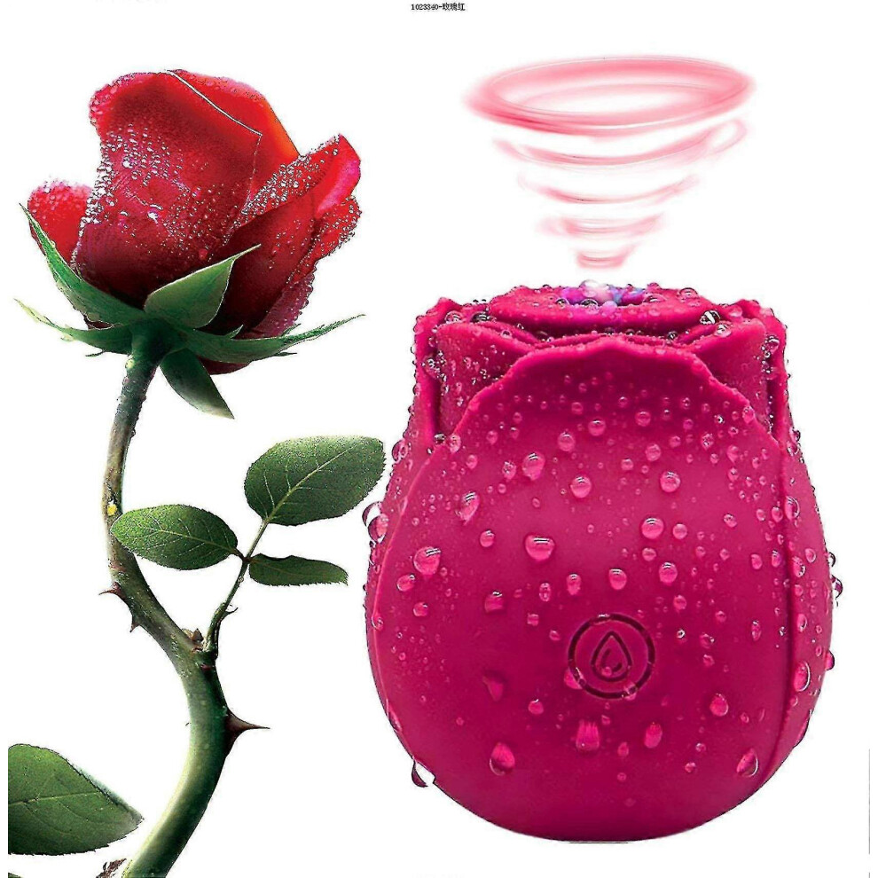 2024 Rose for Women Mini Massager Stress Relief 10 Modes Pdk