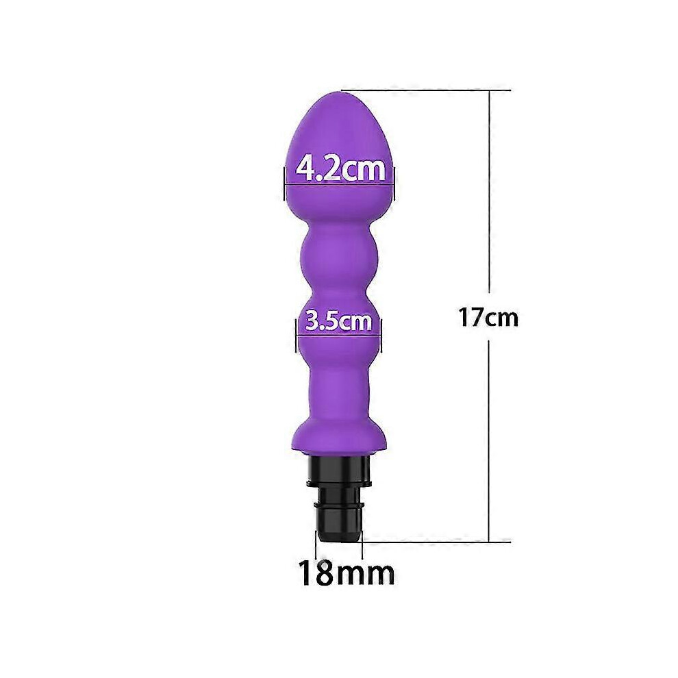 (R1 Purple 18-19mm) Universal Fascia Gun Massage Head Silicone Fascia Massage Head Body Relaxation
