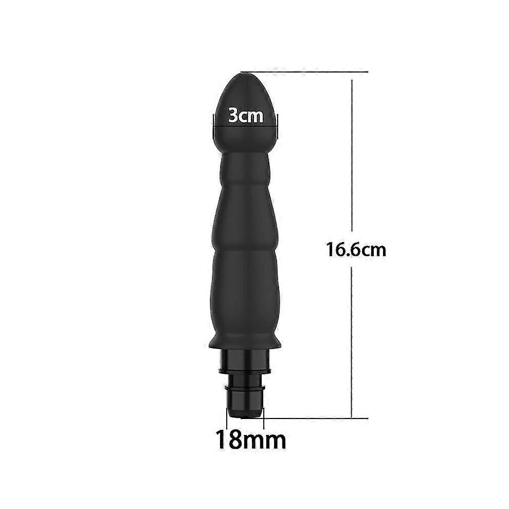 (R2 Black 18-19mm) Universal Fascia Gun Massage Head Silicone Fascia Massage Head Body Relaxation