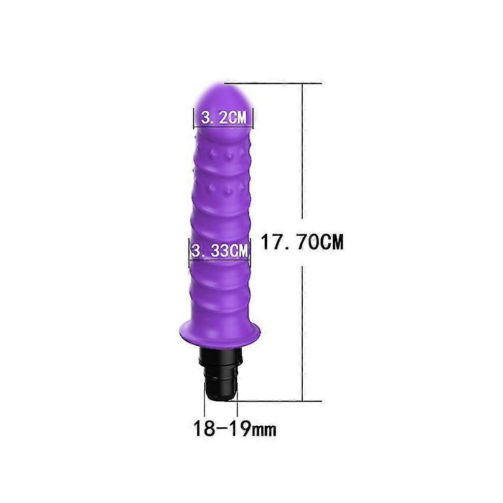 (R3 Purple 18-19mm) Universal Fascia Gun Massage Head Silicone Fascia Massage Head Body Relaxation