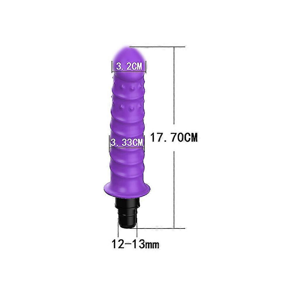 (R3 Purple 12-13mm) Universal Fascia Gun Massage Head Silicone Fascia Massage Head Body Relaxation