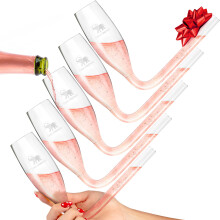 Chambong - Calici da champagne, scatole per damigelle d'onore, regali di Natale per adulti, bomboniere per addii al nubilato, articoli per feste