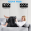 Digitale wandklok, 9 inch LED digitale klok (wit) 7