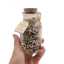 Kiss Jar Gift, Wooden Cut-Out Letter, Fun Gift for Friends, Valentine's Day