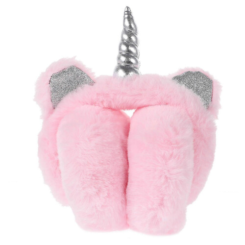 Unicorn Horn Plush Earmuffs Adjustable Winter Fall Ear Muffs Earwarmer