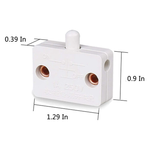 6Pcs Door Led Switch for Closet Light,Electrical Lamp Switches,Black 2