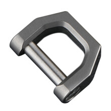 D-Type Multifunctional Mini Full Titanium Buckle Key Ring Buckle -S