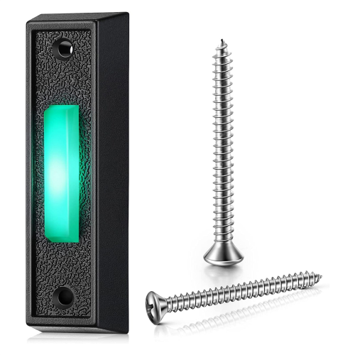 1 bouton de sonnette filaire avec lumière LED, remplacement de la sonnette