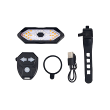 Blinker für Elektroroller, LED-Blinker/Rücklicht mit Fernbedienung für Fahrräder, einstellbarer Richtungsblinker, wiederaufladbar