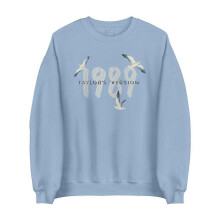 (S, Light Blue) Taylor 1989 Crew Neck Shirts for Womens Mens Crew Neck Sweatshirt Long Sleeve Concert Pullover Tops
