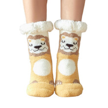 Fuzzy Socks Cute Colorful Warm Plush Soft Slipper Sock Sleep Stocking for Women Girls New
