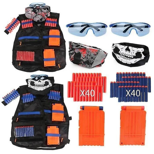 2 Pack Tactical Vest Toy Nerf Pistol N-strike Elite